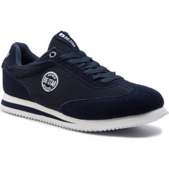 Sneakersy BIG STAR - DD174087 Navy. Niebieskie sneakersy męskie BIG STAR, na co dzień, bez wzorów, ze skóry, eleganckie, bez zapięcia. W wyprzedaży za 149,00 zł.