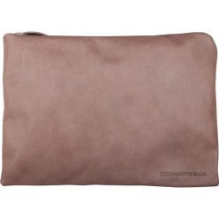 Torby na laptopa: Skórzana torba „Woodward” w kolorze szarobrązowym na laptop – 38 x 27,5 x 1 cm