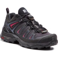 Trekkingi SALOMON - X Ultra 3 W 404681 20 M0 Graphite/Black/Citronelle. Czarne trapery damskie Salomon, ze skóry ekologicznej, sportowe, bez obcasa, bez zapięcia. Za 529,00 zł.