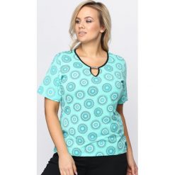 Bluzki damskie: Miętowy T-shirt Panoply