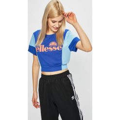 Ellesse - Top. Niebieskie bluzki damskie marki Ellesse, l, z nadrukiem, z poliesteru, casualowe, z okrągłym kołnierzem, z krótkim rękawem. Za 99,90 zł.