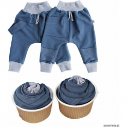 Spodnie baggy 2 pack blue. Niebieskie spodnie niemowlęce Pakamera. Za 119,00 zł.