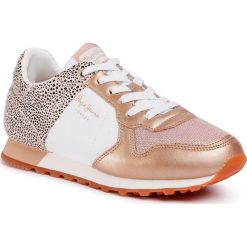 Sneakersy PEPE JEANS - Verona PLS30982 Pink 325. Żółte półbuty damskie Pepe Jeans, z jeansu. W wyprzedaży za 199,00 zł.