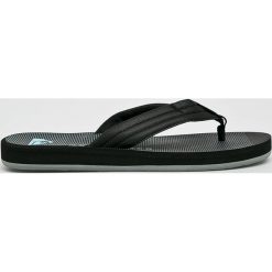 Quiksilver - Japonki. Czarne kapcie męskie Quiksilver, bez wzorów, z gumy. W wyprzedaży za 89,90 zł.