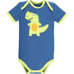 Body w kolorze niebieskim. Niebieskie body niemowlęce lamino, z aplikacjami, z bawełny, bez rękawów. W wyprzedaży za 35,95 zł.