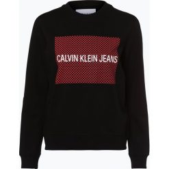Calvin Klein Jeans - Damska bluza nierozpinana, czarny. Czarne bluzy damskie Calvin Klein Jeans, s, z nadrukiem, z jeansu, bez rękawów, bez kaptura. Za 299,95 zł.