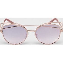 Guess Jeans - Okulary GF6040. Żółte okulary przeciwsłoneczne damskie marki Guess Jeans, okrągłe. Za 499,90 zł.