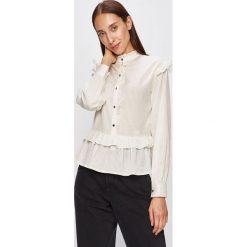 Scotch & Soda - Bluzka. Białe bluzki damskie Scotch & Soda, s, bez wzorów, z bawełny, ze stójką, z długim rękawem. W wyprzedaży za 279,90 zł.