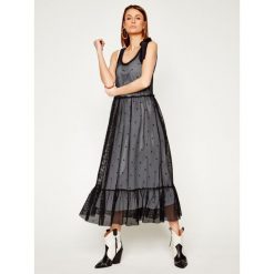 Sukienka codzienna Red Valentino TR0MJ03Q. Czarne sukienki damskie Red Valentino, na co dzień, xs, bez wzorów, z elastanu, bez kołnierzyka, bez rękawów, proste. W wyprzedaży za 1259,00 zł.