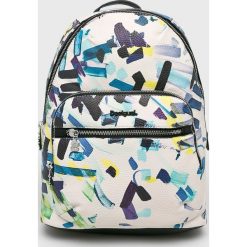 Desigual - Plecak. Białe plecaki damskie Desigual, z nadrukiem, z poliesteru. W wyprzedaży za 269,90 zł.