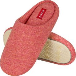 Soxo - Kapcie. Pomarańczowe kapcie damskie marki Soxo, z materiału. Za 89,99 zł.