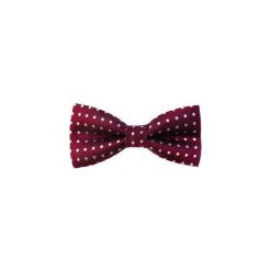 Bordowa mucha w kropki C20. Czerwone muszki męskie Modini Moda Męska, na co dzień, bez wzorów, z poliesteru, eleganckie. Za 29,70 zł.