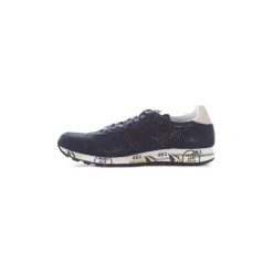Buty Premiata ERIC 3836. Niebieskie trampki męskie marki Premiata, bez wzorów, bez zapięcia. Za 839,29 zł.