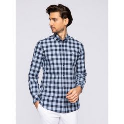 Koszula Trussardi Jeans 52C00132. Niebieskie koszule męskie Trussardi Jeans, m, bez wzorów, z bawełny, casualowe, bez kołnierzyka, bez rękawów. W wyprzedaży za 389,00 zł.