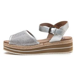 Wrangler Sandały Damskie Palm Diamond 36 Srebrny. Szare sandały damskie marki Wrangler, bez wzorów, bez obcasa, bez zapięcia. W wyprzedaży za 180,00 zł.