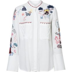 Desigual koszula damska Cam Xenia XS biała. Białe koszule damskie Desigual, xs, z haftami. W wyprzedaży za 245,00 zł.