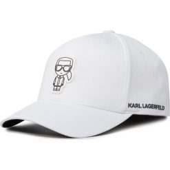 Czapka z daszkiem KARL LAGERFELD - 805619 501121 10. Białe czapki męskie KARL LAGERFELD, bez wzorów, z poliesteru. Za 249,00 zł.