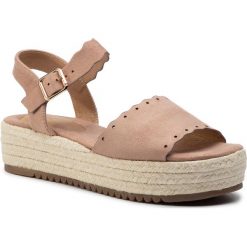 Espadryle JENNY FAIRY - LS4967-01 Pink. Różowe espadryle damskie Jenny Fairy, bez wzorów, z tworzywa sztucznego, bez obcasa. W wyprzedaży za 39,99 zł.