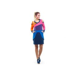 Musca Dress (Colour). Różowe sukienki damskie OKUAKU, m, bez wzorów, z bawełny, bez kołnierzyka, bez rękawów, midi. Za 299,00 zł.