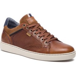 Sneakersy WRANGLER - Owen WM91020A Cognac 64. Pomarańczowe sneakersy męskie Wrangler, bez zapięcia. Za 369,00 zł.