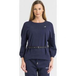 BLUZA Patrizia Pepe. Niebieskie bluzy damskie Patrizia Pepe, s, w paski, z bawełny, bez rękawów, bez kaptura. Za 622,30 zł.