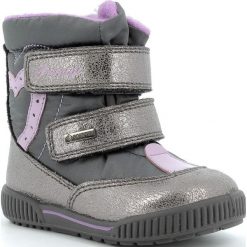 Primigi buty zimowe dziewczęce 6361911 24, szary. Szare buty dziewczęce zimowe Primigi, bez zapięcia, gore-tex. Za 199,00 zł.