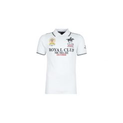 Koszulki polo z krótkim rękawem Geographical Norway KERATINE. Białe koszulki męskie marki Geographical Norway, xl, bez wzorów, polo, z krótkim rękawem, krótkie. Za 129,00 zł.