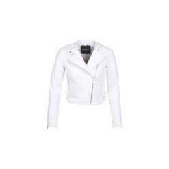Kurtki skórzane Guess ROMANA. Białe kurtki damskie marki Guess, s, z aplikacjami, bez kaptura. Za 709,00 zł.
