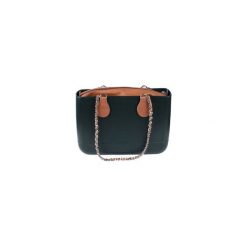 TORBA LARGE LUX GREEN. Zielone torebki klasyczne damskie Doubleu bag, bez wzorów, eleganckie, bez dodatków. Za 295,20 zł.