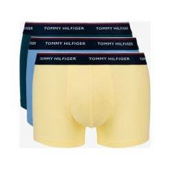 Tommy Hilfiger 3-pack Bokserki Niebieski Zielony Żółty. Żółte bokserki męskie TOMMY HILFIGER, bez wzorów, z elastanu. Za 188,95 zł.