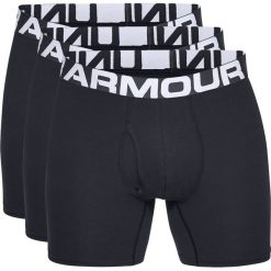 Under Armour Charged Cotton® 6" 3-pack Bokserki Czarny. Czarne bokserki męskie Under Armour, bez wzorów, z elastanu. Za 188,95 zł.