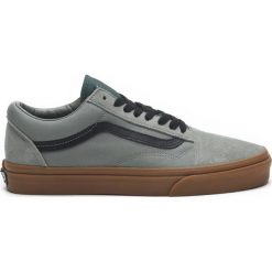 Vans Old Skool Trampki Szary. Szare trampki męskie Vans, bez wzorów, ze skóry, bez zapięcia. Za 216,95 zł.
