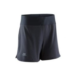 Spodenki do biegania RUN DRY damskie. Czarne spodenki sportowe damskie marki KALENJI, xl, z elastanu, do biegania. Za 29,99 zł.
