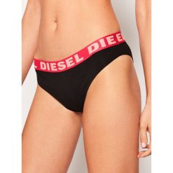 Figi brazylijskie Diesel Ally 00SJDF 0HAXB. Czarne figi damskie Diesel, l, bez wzorów, z elastanu. Za 79,00 zł.