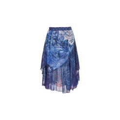 Spódnice krótkie Desigual NALA. Niebieskie spódniczki damskie Desigual, s, bez wzorów, krótkie, mini. Za 279,20 zł.