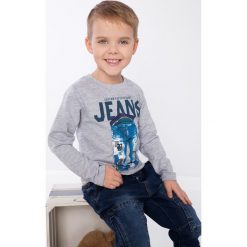 Jasnoszara bluza chłopięca NDZ9049. Szare bluzy chłopięce marki Fasardi. Za 39,00 zł.