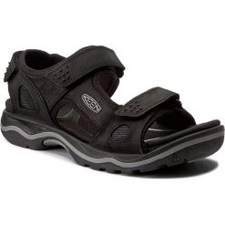 Sandały KEEN - Rialto 3 Point 1016642 Black/Neutral Gray. Czarne klapki męskie Keen, ze skóry, bez zapięcia. W wyprzedaży za 269,00 zł.