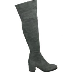Kozaki - B1810020 GREY. Szare buty zimowe damskie marki Venezia, z materiału. Za 229,00 zł.