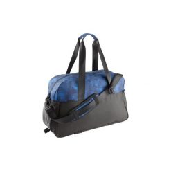 Torba fitness kardio 30 l niebiesko-czarna. Niebieskie plecaki męskie DOMYOS, bez wzorów, z poliesteru. Za 79,99 zł.