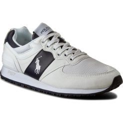 Sneakersy POLO RALPH LAUREN - Salton Pony A85 Y2136 ROKDW W140A White/Newport Navy 809580124006. Białe sneakersy męskie Polo Ralph Lauren, na co dzień, bez wzorów, ze skóry, na sznurówki. W wyprzedaży za 329,00 zł.
