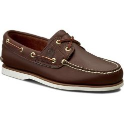 Mokasyny TIMBERLAND - Classic Boat 74035/TB0740352141 Dk Brn/Brn. Pomarańczowe mokasyny męskie Timberland, ze skóry, klasyczne. Za 599,99 zł.