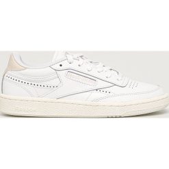 Reebok Classic - Buty skórzane Club C 85. Białe buty sportowe damskie Reebok Classic, bez wzorów, ze skóry, sportowe, reebok classic. Za 329,90 zł.