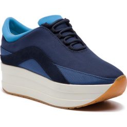 Sneakersy VAGABOND - Casey 4622-180-64 Dk Blue. Niebieskie półbuty damskie skórzane Vagabond, na co dzień, bez wzorów, bez obcasa, na koturnie, bez zapięcia. W wyprzedaży za 289,00 zł.