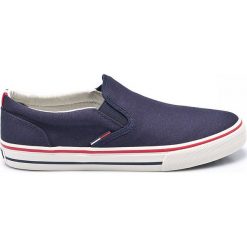 Tommy Jeans - Tenisówki. Niebieskie tenisówki męskie marki Tommy Jeans, z jeansu. Za 299,90 zł.