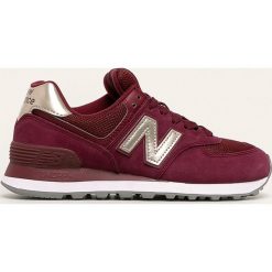New Balance - Buty WL574WNL. Brązowe buty sportowe damskie New Balance, ze skóry. W wyprzedaży za 299,90 zł.
