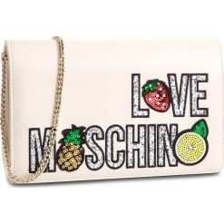 Torebka LOVE MOSCHINO - JC4297PP07KL0110 Avorio. Brązowe torebki klasyczne damskie Love Moschino, bez wzorów, ze skóry ekologicznej, wizytowe, bez dodatków. Za 559,00 zł.