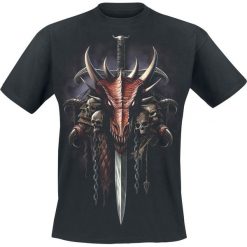 Spiral Draco Unleashed T-Shirt czarny. Czarne koszulki męskie Spiral, l, z nadrukiem, z bawełny, z okrągłym kołnierzem. Za 74,90 zł.