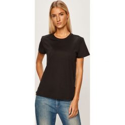 Scotch & Soda - T-shirt. Czarne bluzki damskie Scotch & Soda, s, bez wzorów, z bawełny, z okrągłym kołnierzem. W wyprzedaży za 149,90 zł.