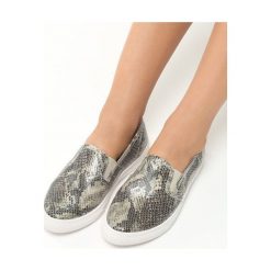 Trampki damskie slip on: Beżowe Slip On Tecla