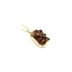 Colare Cytryn Podłużny Szczotka złoto. Pomarańczowe naszyjniki damskie Brazi druse jewelry, z cytrynem, srebrne. Za 200,00 zł.